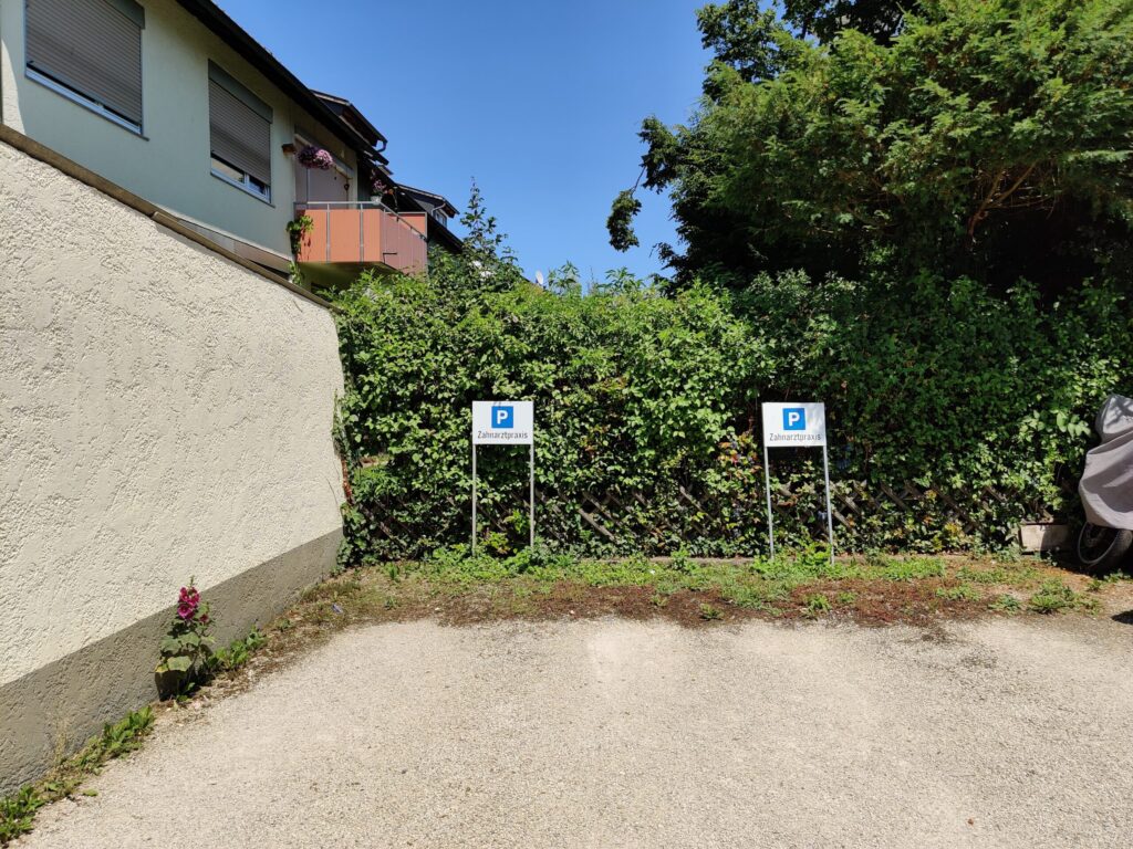 Weitere Parkplätze in der Nähe der Praxis